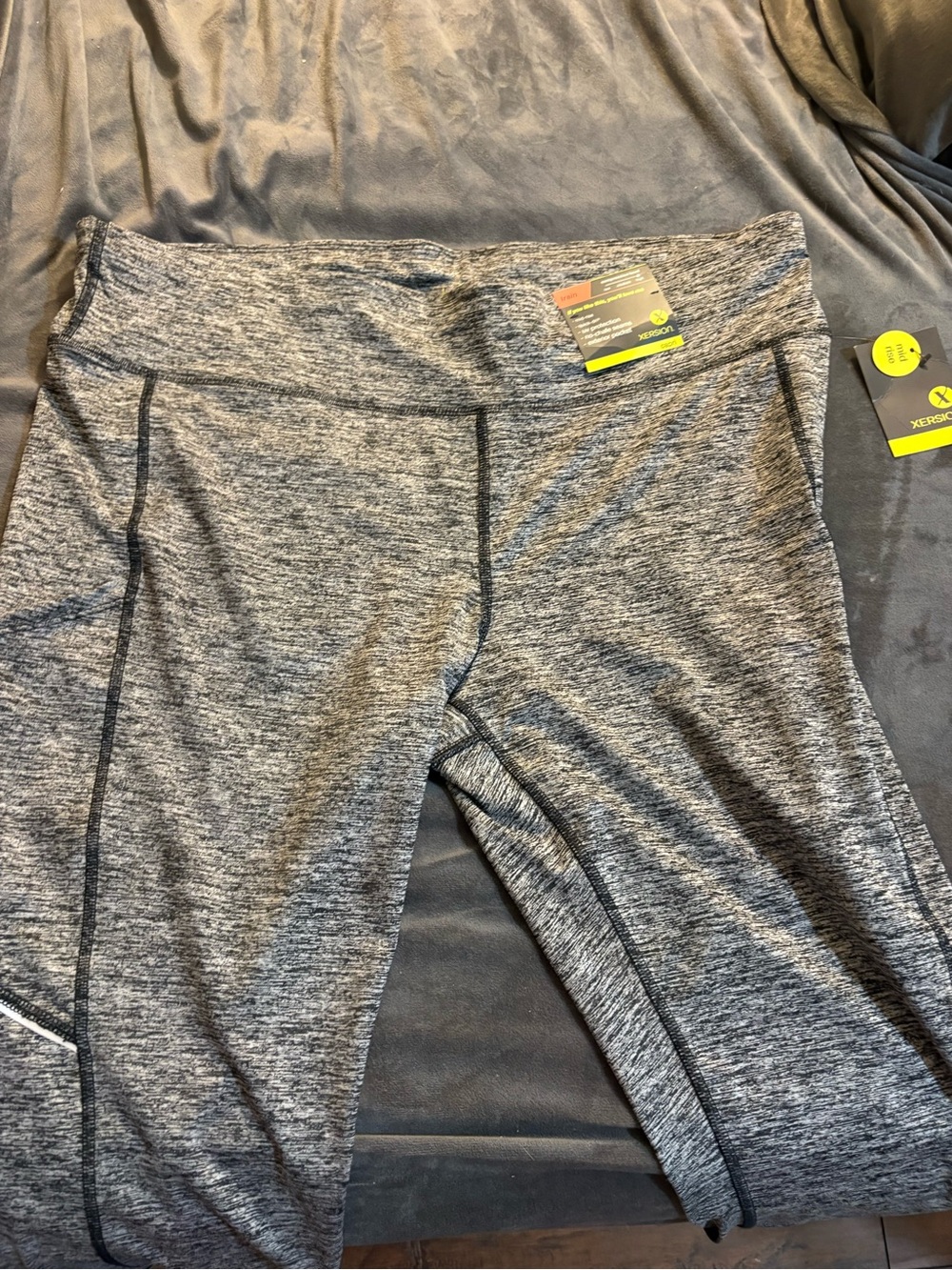 Xersion Gray Heather Performance Leggings